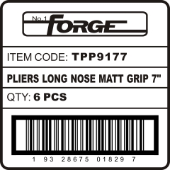 Pliers Long Nose Matt Grip 7 wholesale
