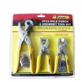 3PCS Hole Punch&Grommet Tool Kit 