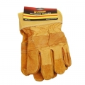 FORGE® Leather Jointed Palm Working Gloves 