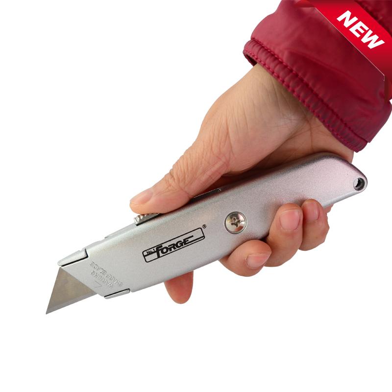 Retractable Box Cutter Utility Knife Zinc-Alloy Heavy Duty 18mm