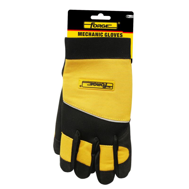 Yellow Extra Palm & Finger Mechanic Gloves
