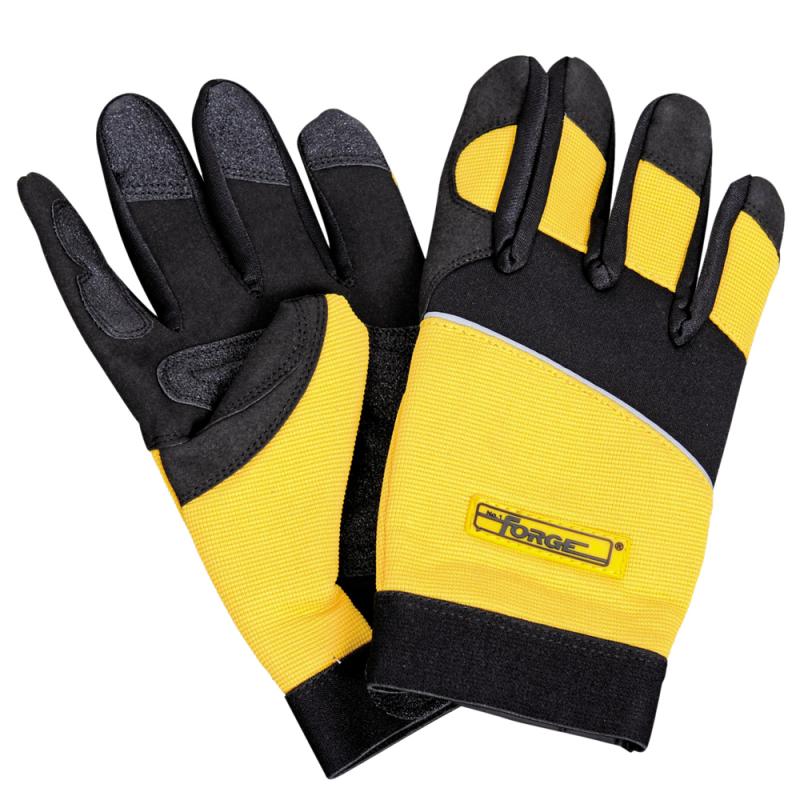 Yellow Extra Palm & Finger Mechanic Gloves